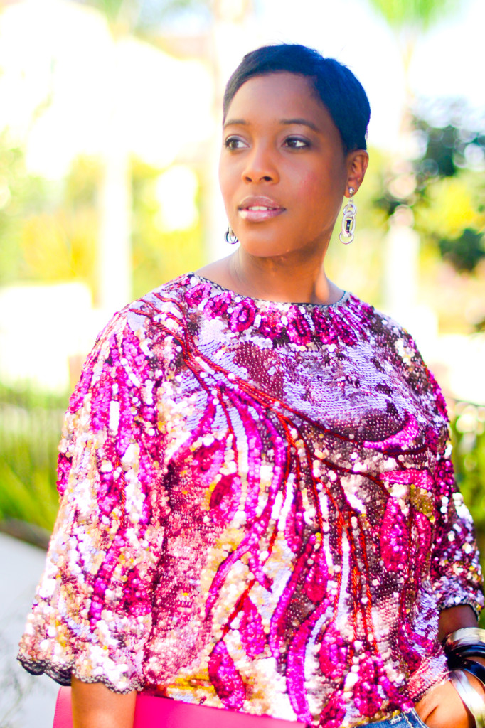 sequin top