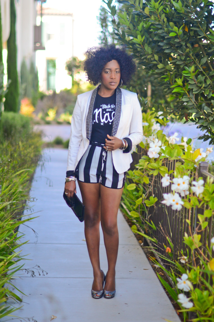 black girls are magic tee and thrifted pieces - thrifting diva