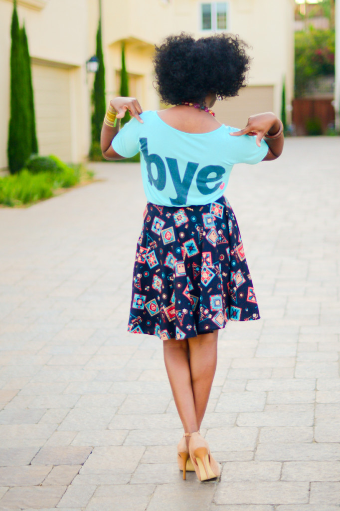 printed midi skirt - thrifting diva