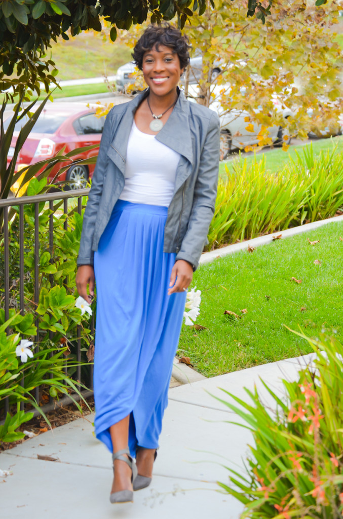 maxi skirt - thrift sisters link up