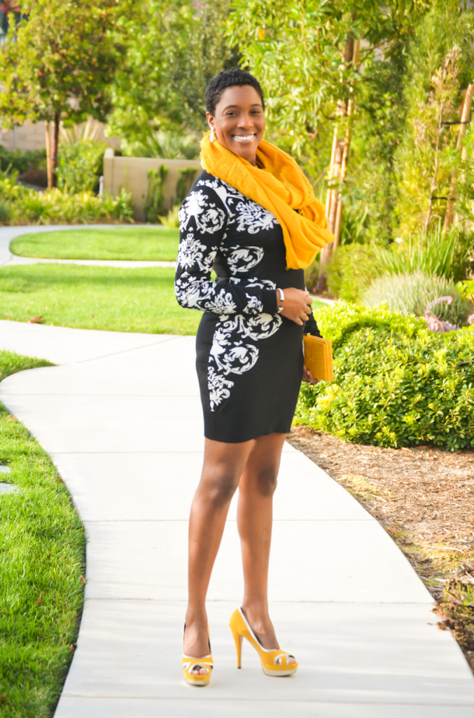 Ross Dress For Less sweater dress & scarf