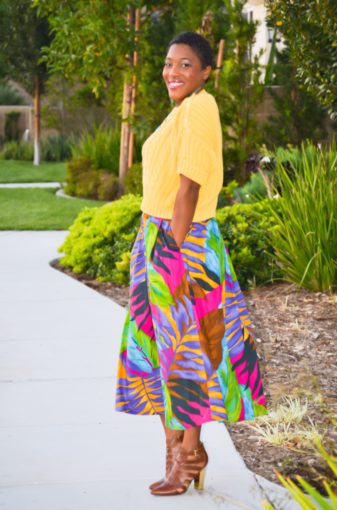 Thrift Sisters Link Up - bold print