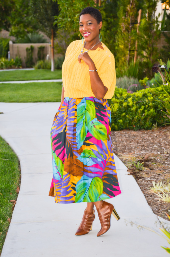 Thrift Sisters Link Up - bold print