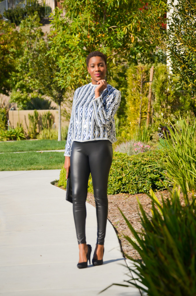 3 ways to wear faux leather leggings
