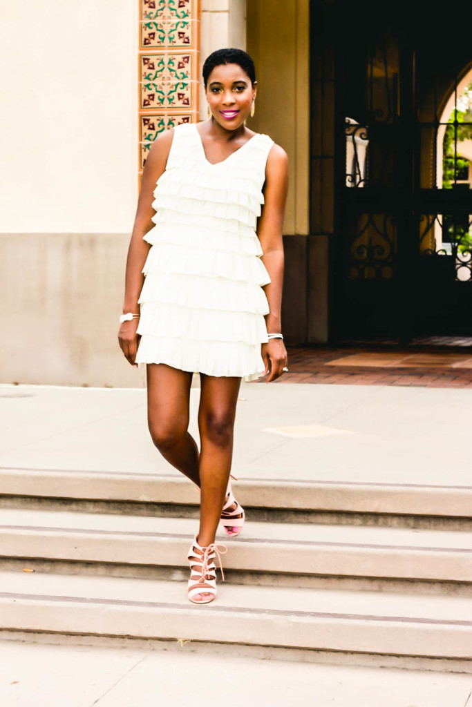Little Cream Dress - Thrifting Diva