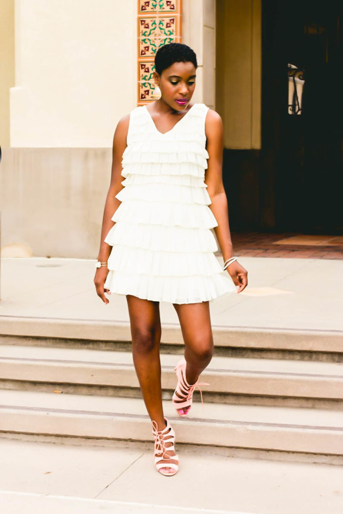 Little Cream Dress - Thrifting Diva