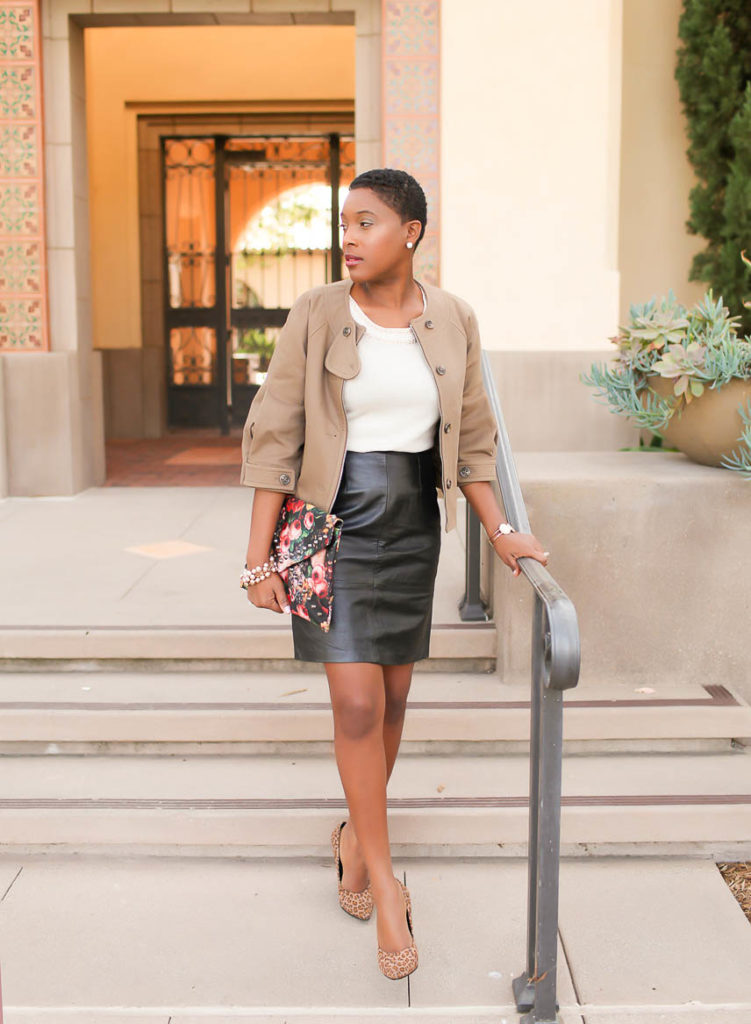 thrifted leather skirt - Thrifting Diva