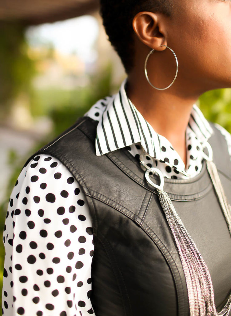Faux Leather Dress - Thrifting Diva