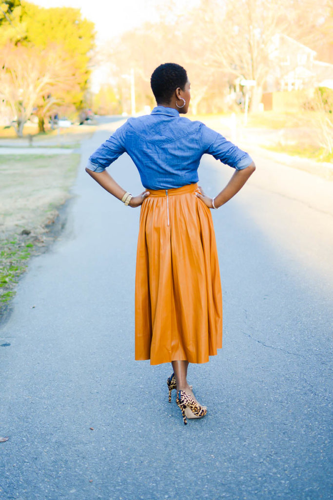Season Transition Fashion + Midi Skirt