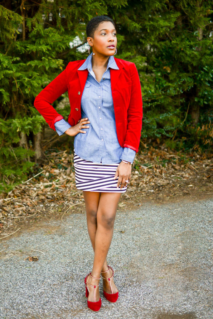 Red Blazer - Thrifting Diva