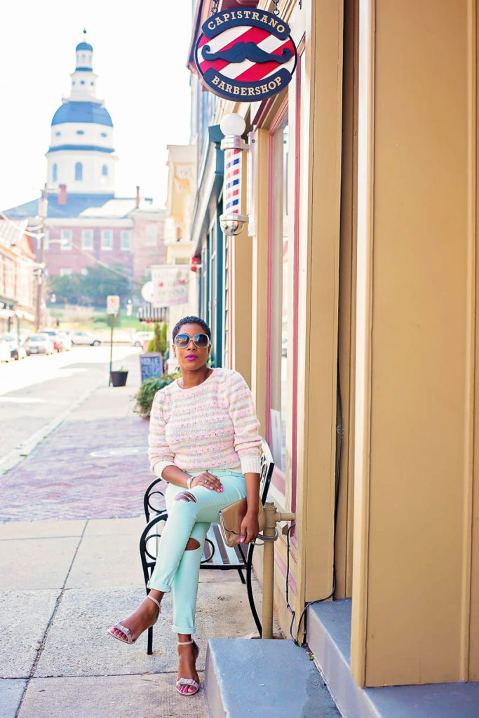 Mint Skinny Jeans - Thrifting Diva