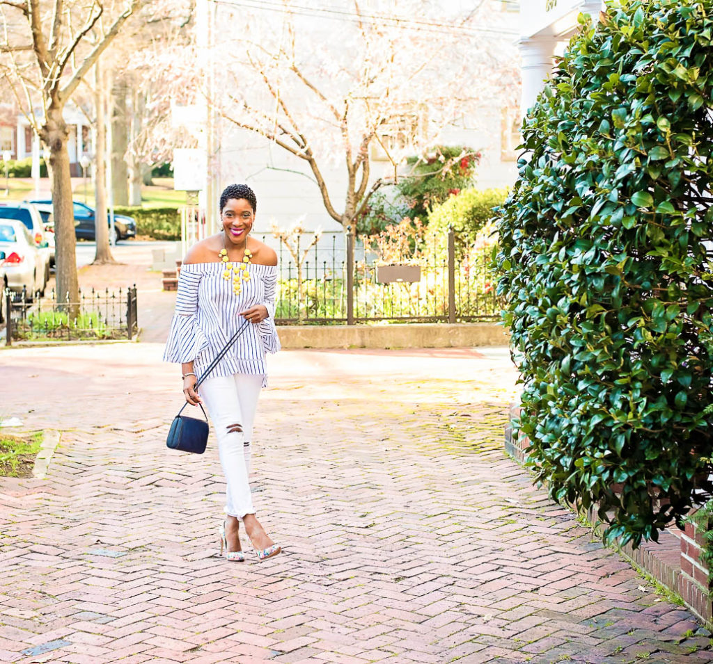 Off the Shoulder Top - Thrifting Diva