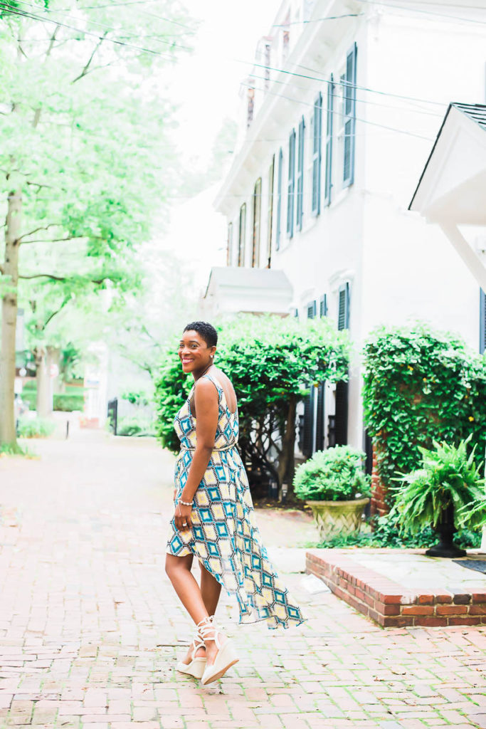 How To Wear Espadrilles with High Low Dress - Thrifting Diva