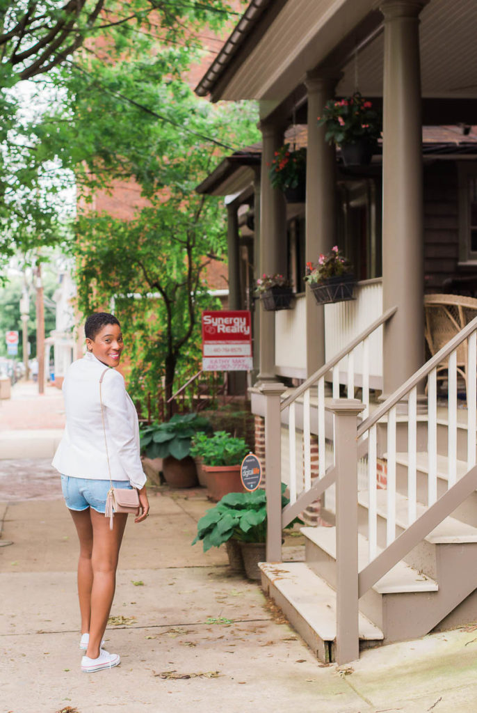 Denim Shorts As Fall Fashion - Thrifting Diva