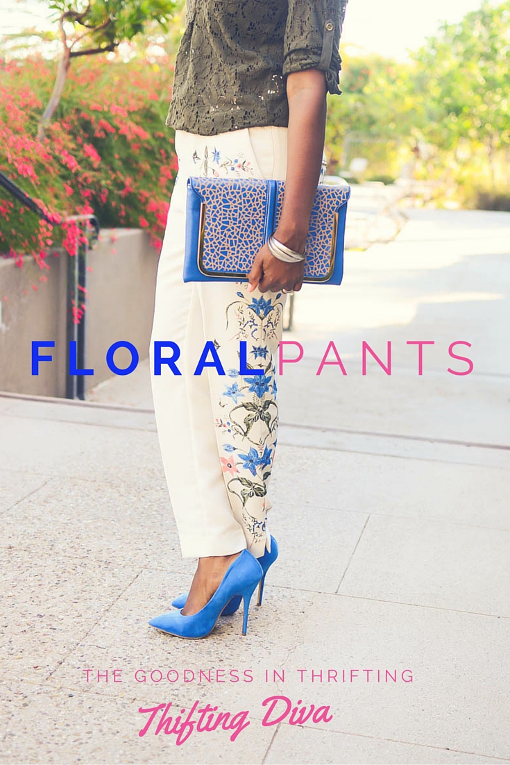 Floral Pants - Thrifting Diva